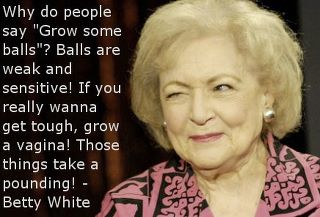 Image of a Betty White quote.
