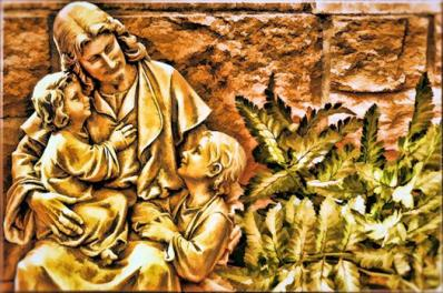Image of Jesus with children