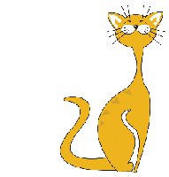 An animated kitty
