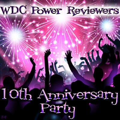 A banner for the WdC Power Reviewers 10th Anniversary Party