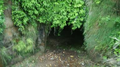 A photograph of a cave.