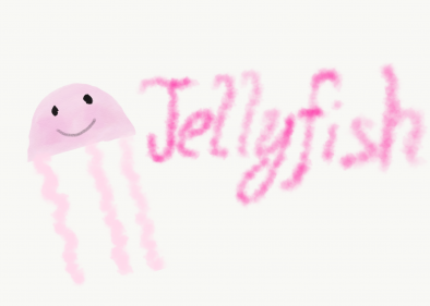 A pink fluffy Jellyfish :)