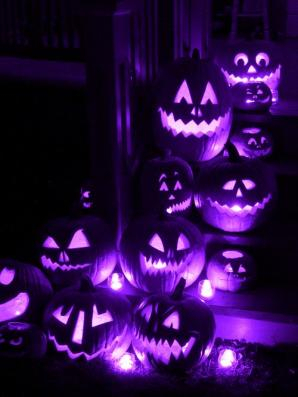 Purple Jack O Lanterns.