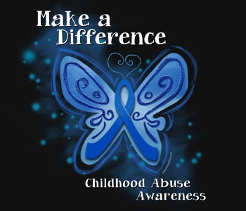 Child Abuse awareness butterfly. For my cNote shop.