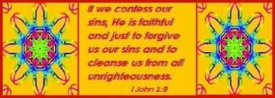 When we confess our sins, God forgives us and cleanses us!