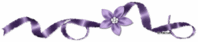 Purple Ribbon and Flower Divider