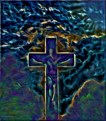 Digital image of a dream of Christ 