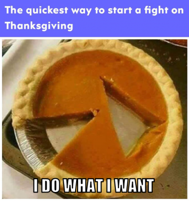 Thanksgiving! Pie!