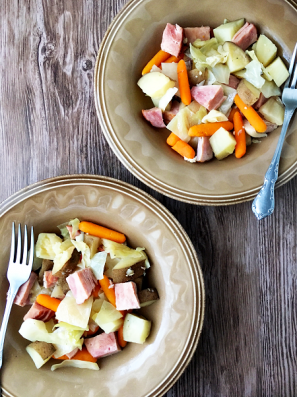 Slow Cookered Ham and Veggies