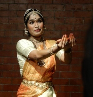 Dancer during performance