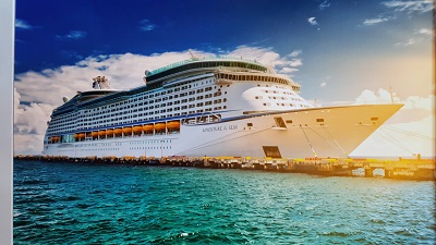 A Royal Caribbean ship 