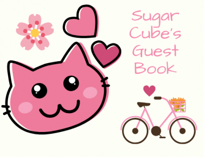 Cutesy Pink Image for Guestbook