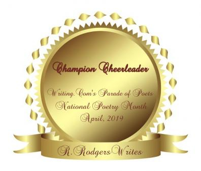 Champion Cheerleader  Parade of Poets  4-2019