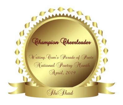 An award for cheering on poets in Parade of Poets