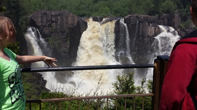 These waterfalls was a sight to see, the sound of the thrashing water exhilarating.