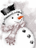 sparkly snowman