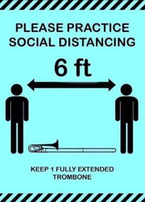 This Is How Trombone Players Social Distance!