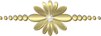 Animated Gold Flower Divider