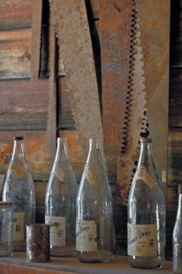 bottles and saws