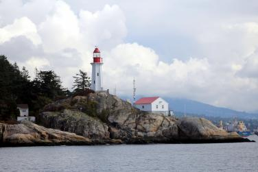 A lighthouse off the coast of Vancouver