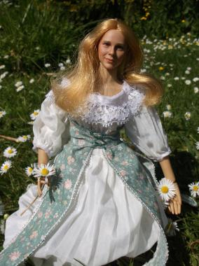 My fairy princess doll picking flowers