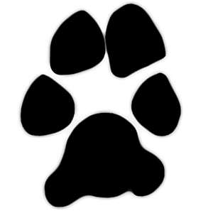 Image of a dogs paw print for use in my items.