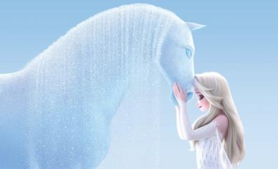 Beautiful image of Elsa and Nokk, the Water Horse.