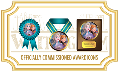 Elsa and Anna Awardicons I Had Commissioned