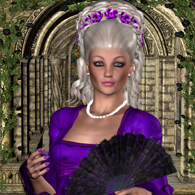 Enchanting Princess dressed in purple  by best friend Angel.