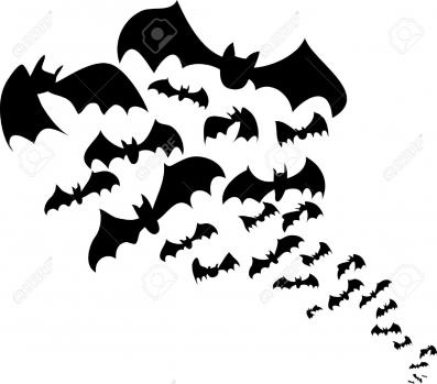 Clip Art of bats