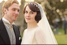 Lady Mary and Matthew Crawley Wedding Picture
