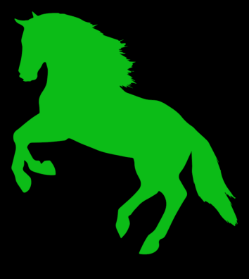 Green horse