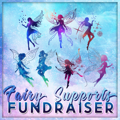 Fairy Supports Fundraiser Banner