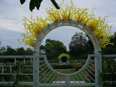 A Chihuly exhibit at the St. Louis Botanical Gardens (I won this photo in a WDC auction)