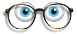 animated eyes in glasses