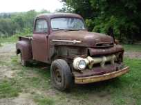 Old beaten up truck.