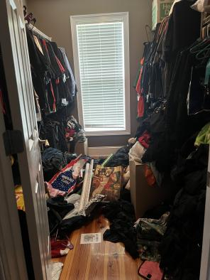 picture of a messy home