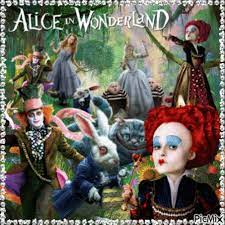 Alice, The Red Queen and Alice characters.