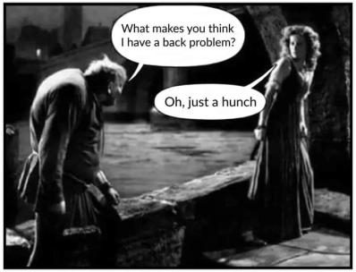 I love this one!  Poor Quasimodo.. .