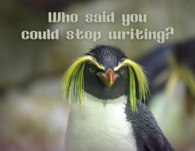 A humorous image to encourage writers