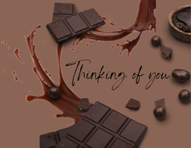 An image to let chocolate loving friends or fans know you are thinking of them.
