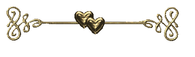 Gold Heart Divider