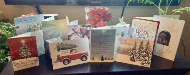 Christmas cards from Cards of Love members.