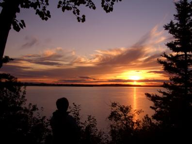 Sunset on Cold Lake, Alberta