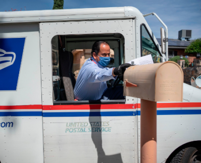 The amazing US mail delivery service.