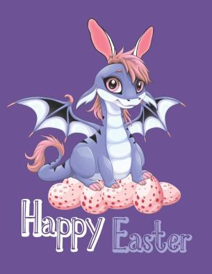 Happy Easter dragon