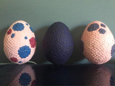 3 dragon eggs