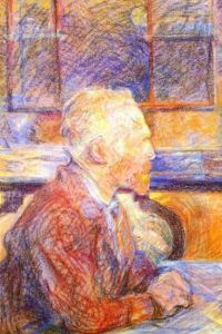 Portrait of van Gogh by Lautrec.
