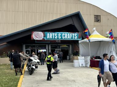 Arts & Crafts building at the CA Strawberry Festival