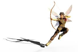 Male Fairy with Bow and Arrow